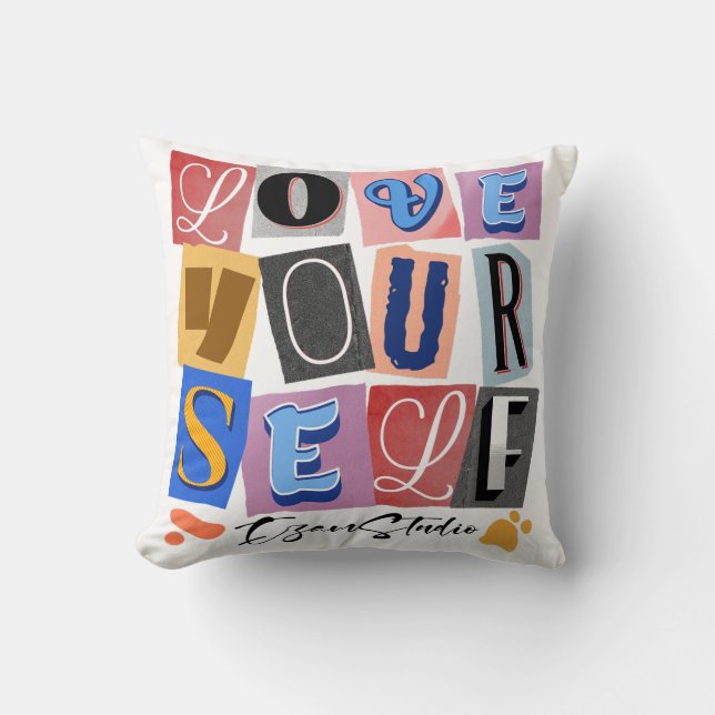 Coussin Aimez-vous - Autonomiser le design moderne (Recto)