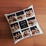 Coussin Aimez-vous grand-mère | Photo Collage Texte manusc<br><div class="desc">Ce coussin simple et élégant dit "Aimez-vous grand-mère" dans un texte blanc à la mode, écrit à la main, avec un coeur assorti et une tache pour votre nom, sur un cadre centre carré noir. Il y a une grille photo avec de la place pour montrer huit de vos photos...</div>