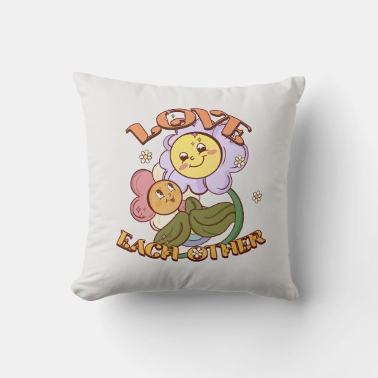 Coussin Aimez-vous les uns les autres (Recto)