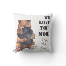 Aimez-vous Maman mignonne Bébé Ours Hug