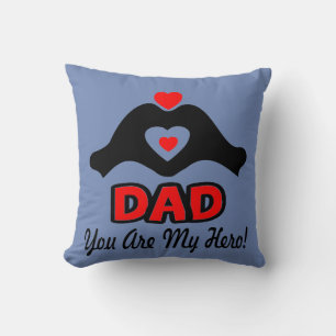 Coussin ↷ Aimez-vous papa, vous êtes mon héros Fabulous Th