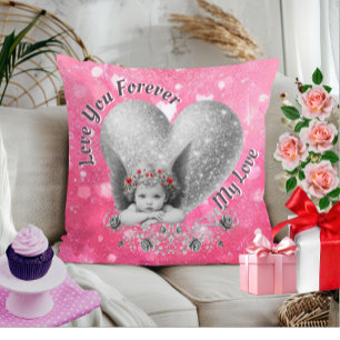 Coussin Aimez-Vous Pour Toujours Mon Amour Cute Vintage Cu
