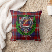 Coussin Ainslie Scottish Clan Tartan & Crest (Couverture)