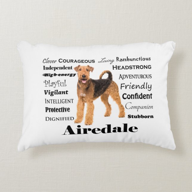 Coussin Airedale (Devant)