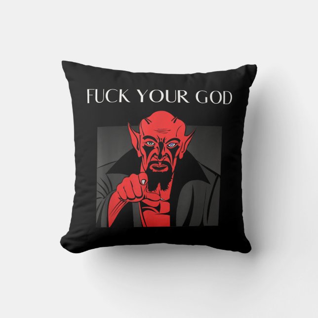 Coussin Aist Goat Satan Baphomet GIft (Recto)