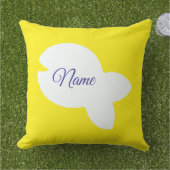 Coussin Ajouter Nom Poisson Blanc Poisson Jaune Enfants Ex (Herbe)