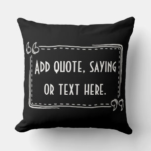 Coussin Ajouter Un Devis, Dire Ou Texte .Coussin Personnal
