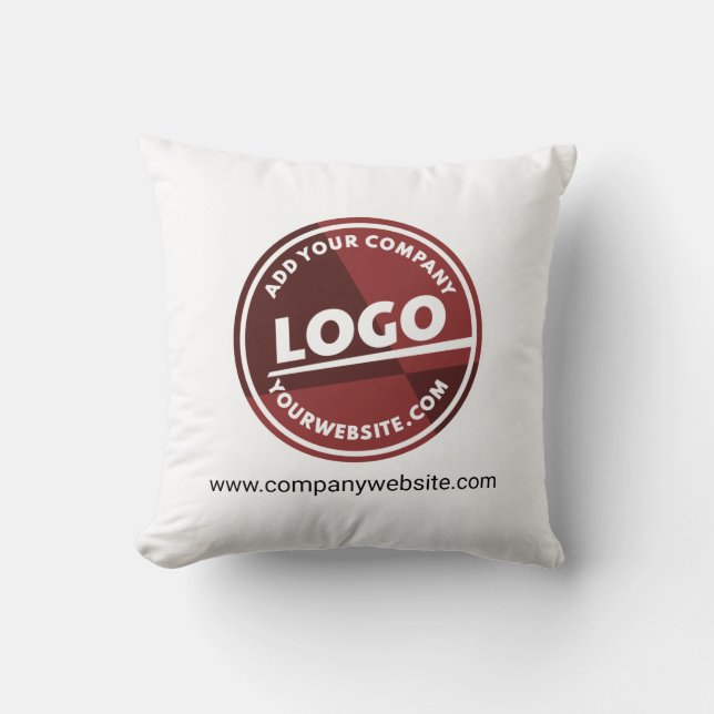 Coussin Ajouter un logo de marque Propriétaire d'entrepris (Recto)