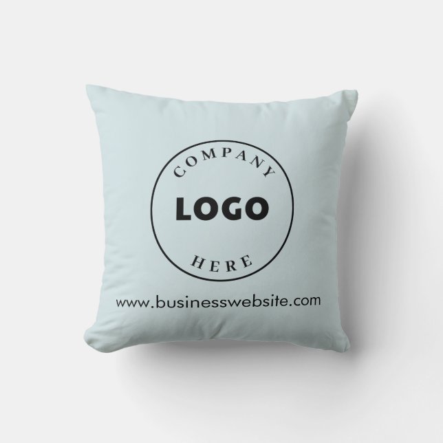 Coussin Ajouter un logo d'entreprise et un site Web Salon  (Recto)