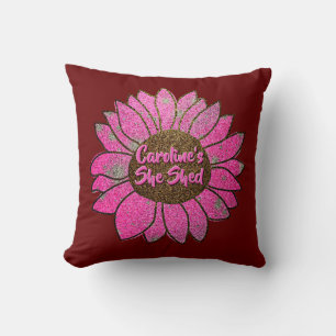 Coussin Ajouter un nom Changer le texte Elle Shop Pink Tou