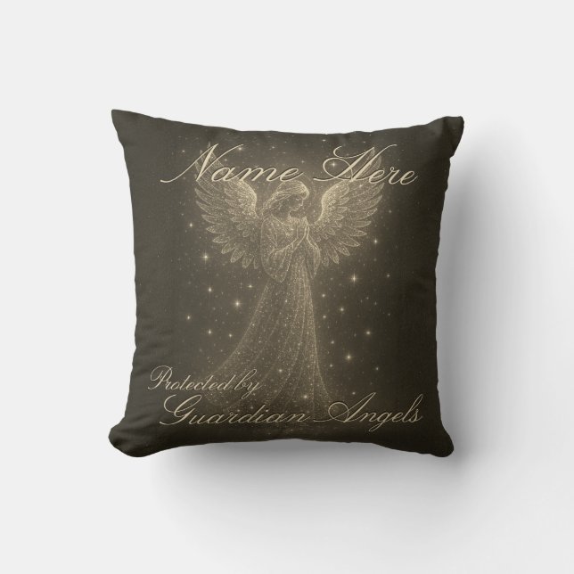Coussin Ajouter un nom Guardian Angel (Recto)