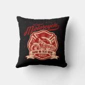 Coussin Ajouter un nom ou un texte personnalisé Motorcycle (Verso)