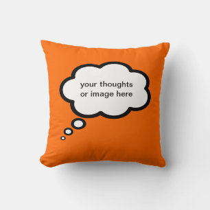 Coussin ajouter un texte - pensées personnalisables