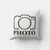 Coussin Ajouter une photo personnalisée Mariage Moderne Él (Verso)