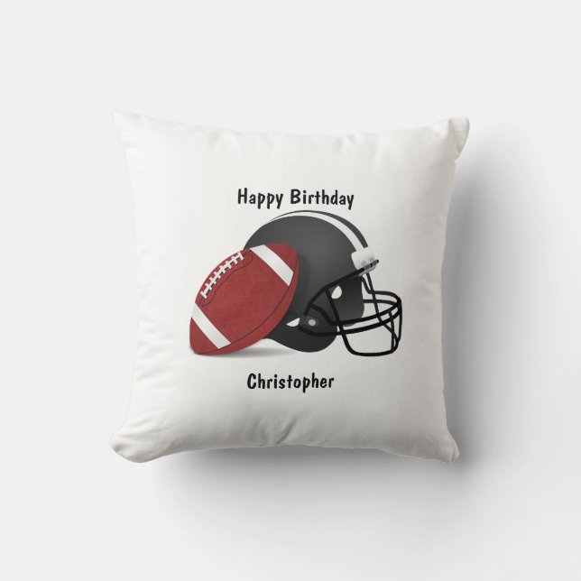 Coussin Ajouter votre nom Football (Recto)