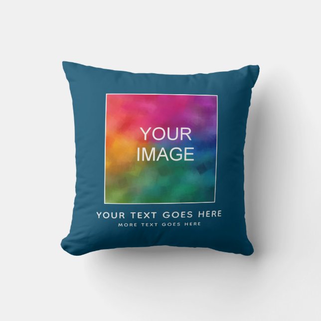 Coussin Ajouter Votre Nom Texte Image Logo Photo Ici (Recto)