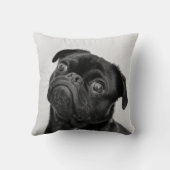 Coussin Ajouter votre propre chien Photo drôle carlin (Verso)