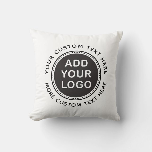 Coussin Ajouter votre propre logo modèle promotionnel pers (Recto)