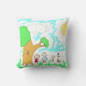 Coussin Ajoutez le travail artistique de votre enfant à ce (Recto)