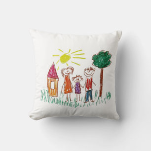 Coussin Ajoutez le travail artistique de votre enfant à ce