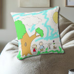 Coussin Ajoutez le travail artistique de votre enfant à ce<br><div class="desc">Montrez à votre enfant combien vous aimez leur travail artistique en le téléchargeant sur cet oreiller mignon et en décorant leur chambre avec !</div>