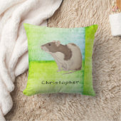 Coussin Ajoutez votre conception nommée de rat (Couverture)