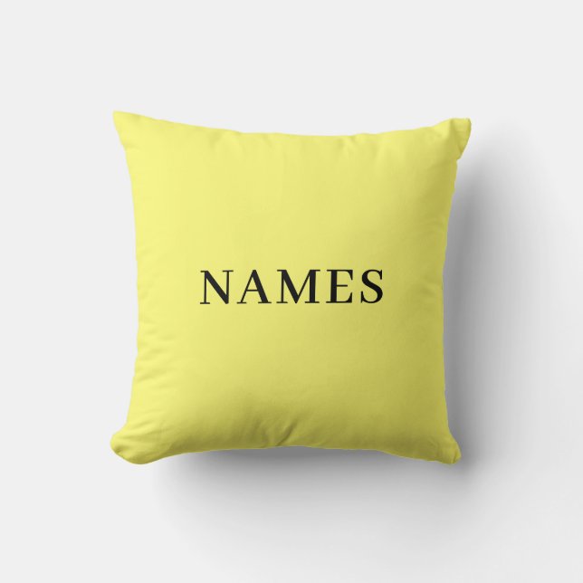 Coussin Ajoutez Votre Nom (Recto)