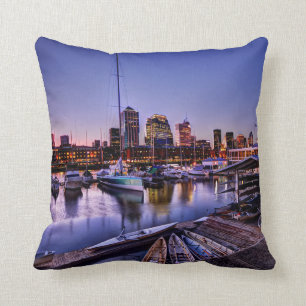 Coussin Al Atardecer - canoës de Canoas au coucher du