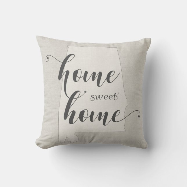 Coussin Alabama - L'allure d'un burlap pour maison douce (Recto)