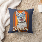 Coussin Alaskan husky maman, siberian husky maman (Couverture)