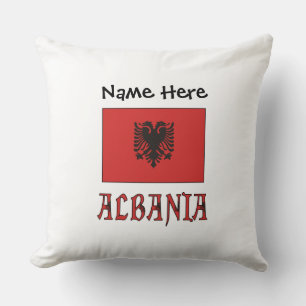 Coussin Albanie Drapeau albanais Personnalisé