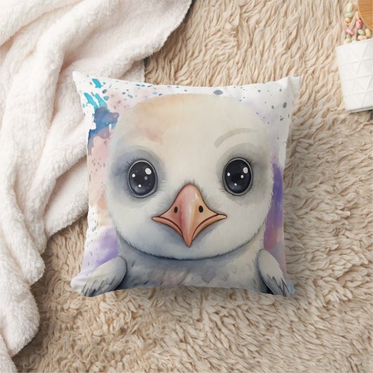 Coussin Albatross Baby Kawaii (Couverture)