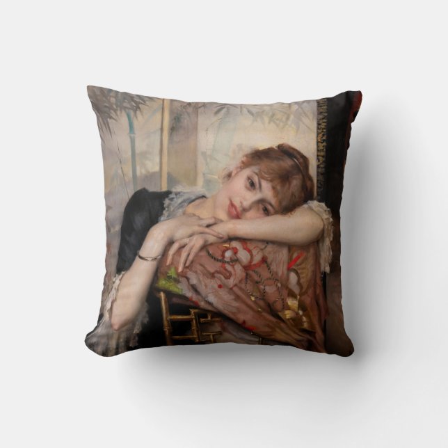 Coussin Albert Edelfeel - La Parisienne / Virginie (Recto)