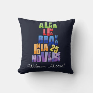 Coussin Albin 25 Alphabet phonétique