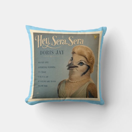 Coussin Album Doris Jay : une parodie (Recto)