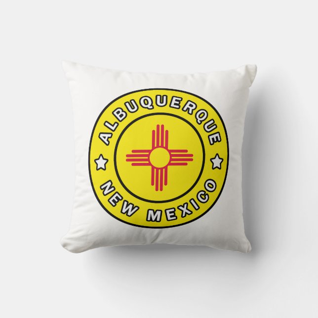 Coussin Albuquerque Nouveau-Mexique (Recto)