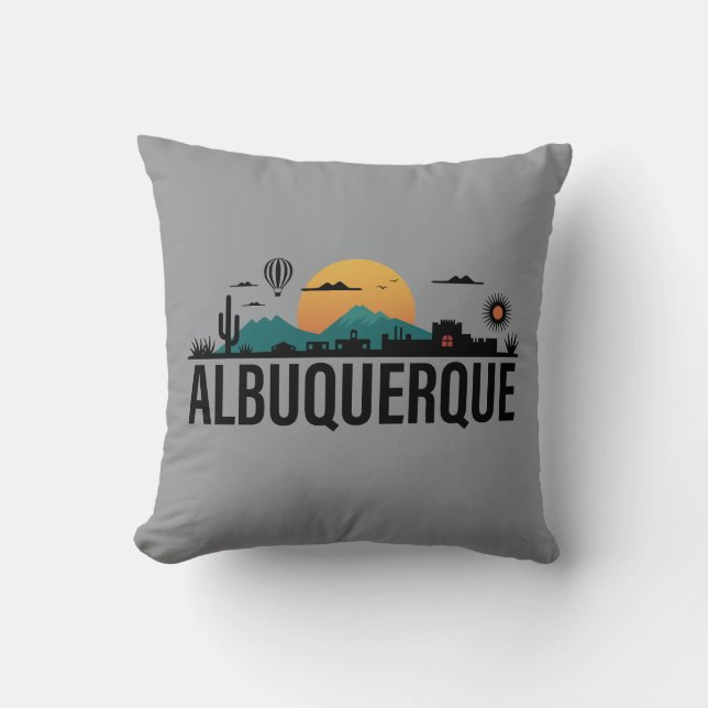 Coussin Albuquerque Nouveau-Mexique (Recto)