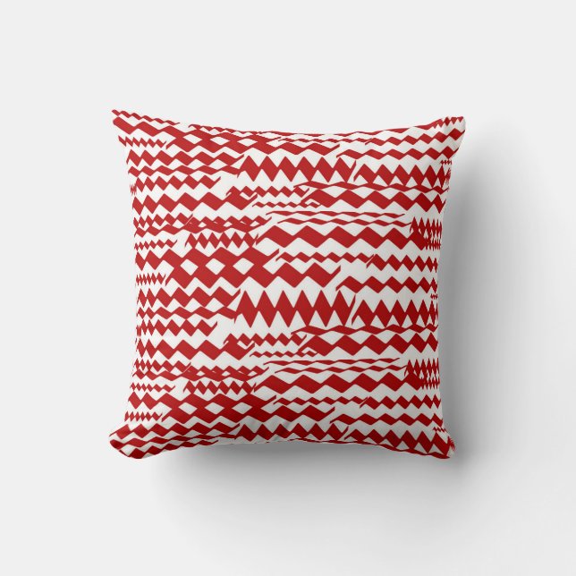Coussin aléatoire de motifs de zigzag (Recto)