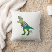 Coussin Alefsaurus Alphabet Hébreu Dinosaure Art (Couverture)