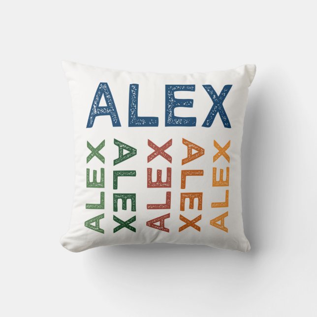 Coussin Alex Cute coloré (Recto)