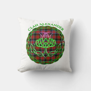 Coussin Alexander Scottish Tartan Celtic Thistle