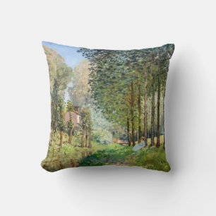Coussin Alfred Sisley - Repos au bord du ruisseau