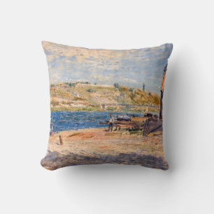 Coussin Alfred Sisley - Rives du fleuve à Saint-Mammes
