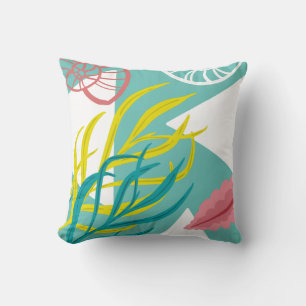 Coussin Algue nautique à la mode de coquillages de Geo
