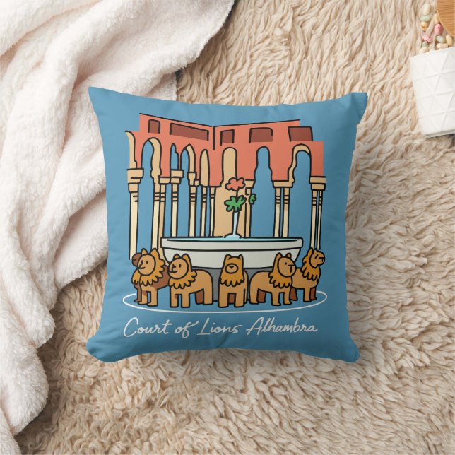 Coussin Alhambra Cour des Lions 3 (Couverture)