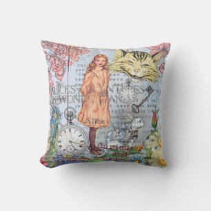 Coussin Alice au pays des merveilles Classique Cheshire Ra