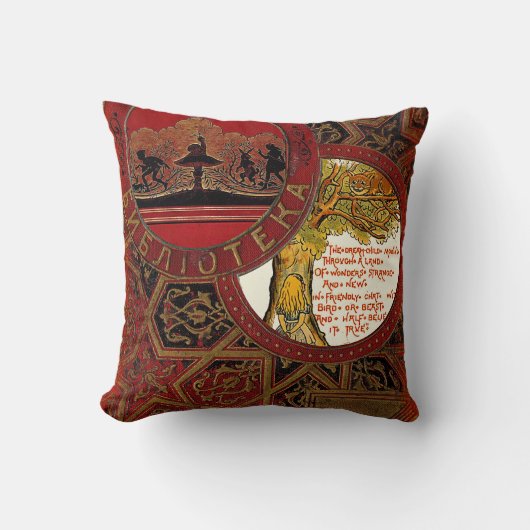 Coussin Alice au pays des merveilles "coussins du chat de (Recto)