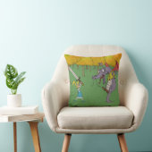 Coussin Alice combat le Jabberwocky (Chaise)