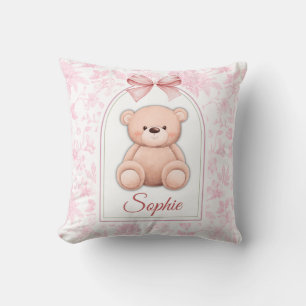 Coussin Alice Conception personnalisée d'ours en peluche