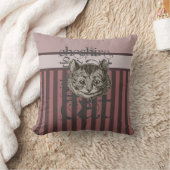 Coussin Alice dans la grunge de chat de Cheshire du pays (Couverture)